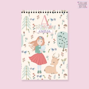 Magical Girl A5 Personalised Spiral Notebook