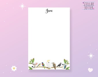 Australian Birds Personalised 4 x 6 Notepad