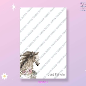 Beautiful Horses Personalised Notepad