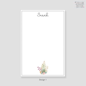 Terrarium Personalised 4 x 6 Notepad