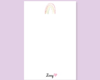 Gold Rainbows Personalised 4 x 6 Notepad