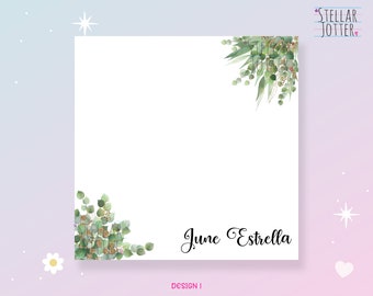 Eucalyptus 4 x 4 Personalised Notepad