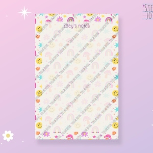 Cute & Groovy Personalised Notepad
