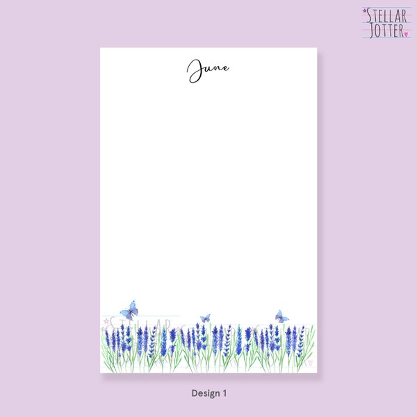 Lovely Lavender Personalised 4 x 6 Notepad