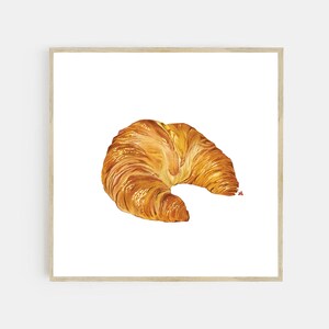 square print art | food art | digital print | croissant no.2