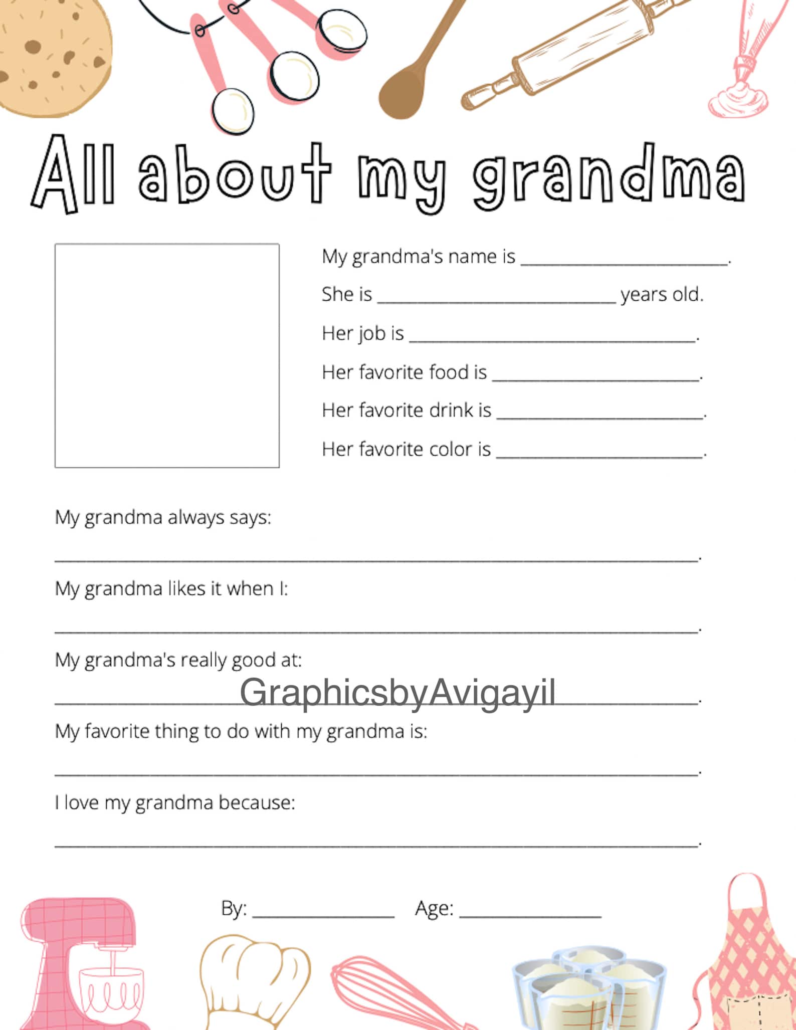 all-about-my-grandma-coloring-sheet-card-grandma-coloring-etsy