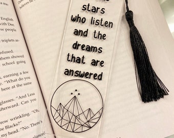 To The Stars Who Listen Bookmark Etsy