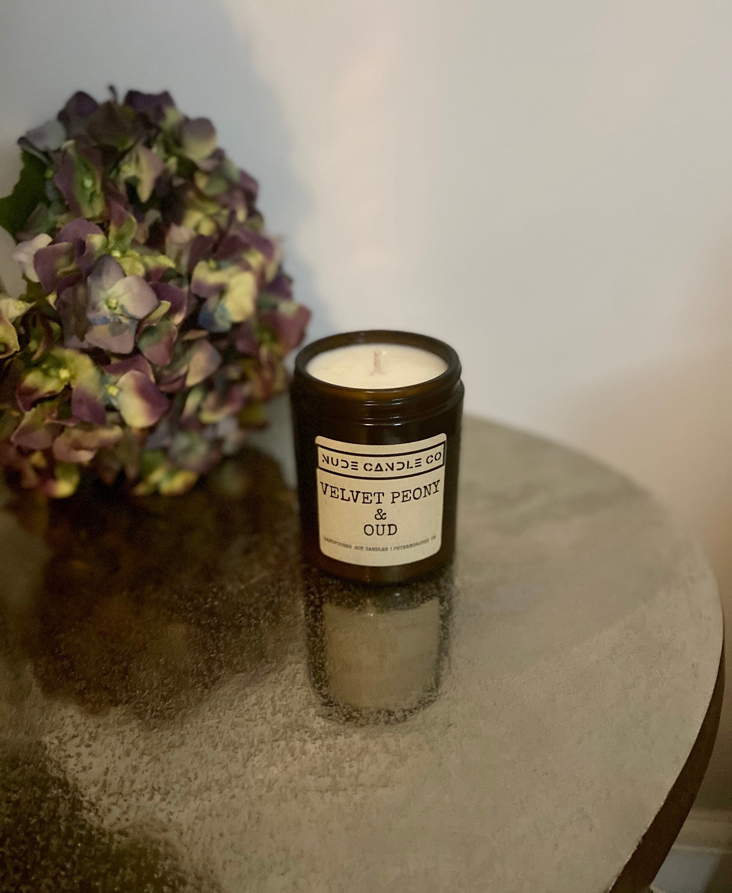 Home Fragrance Scented Soy Wax Candles 180ml Velvet Peony & Etsy UK