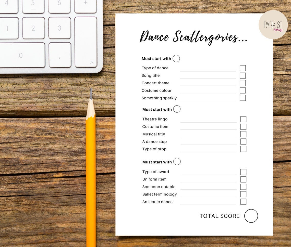 Dance Trivia Games Online Zoom Scavenger Hunt Activity Etsy