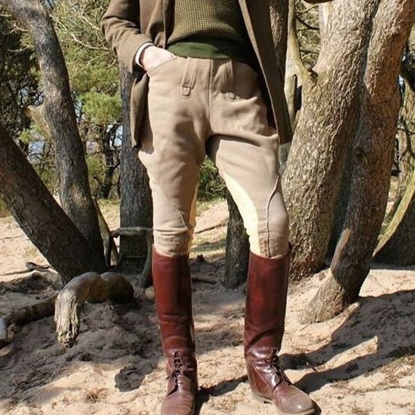 Polo Herren Breeches Baumwollhose Herren Vintage Breeches Beige Luxus Reiten Klassische Breeches For Men