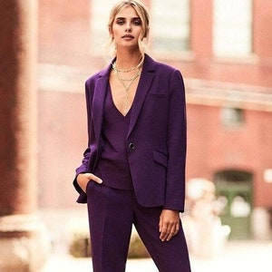 Eggplant Purple Suit Etsy UK