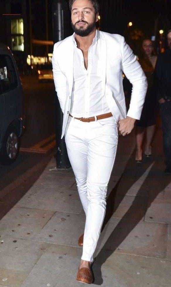 Men Suits White Linen Suits Wedding 2 Piece Suits Dinner Party - Etsy