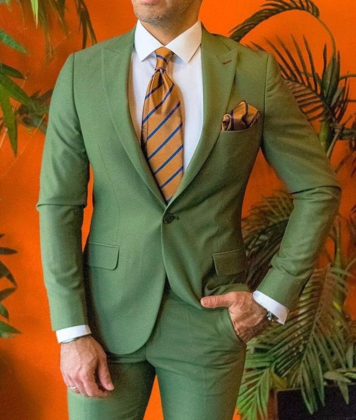 MEN Suits Formal Fashion Suits Light Green Wedding Suits Groom Etsy