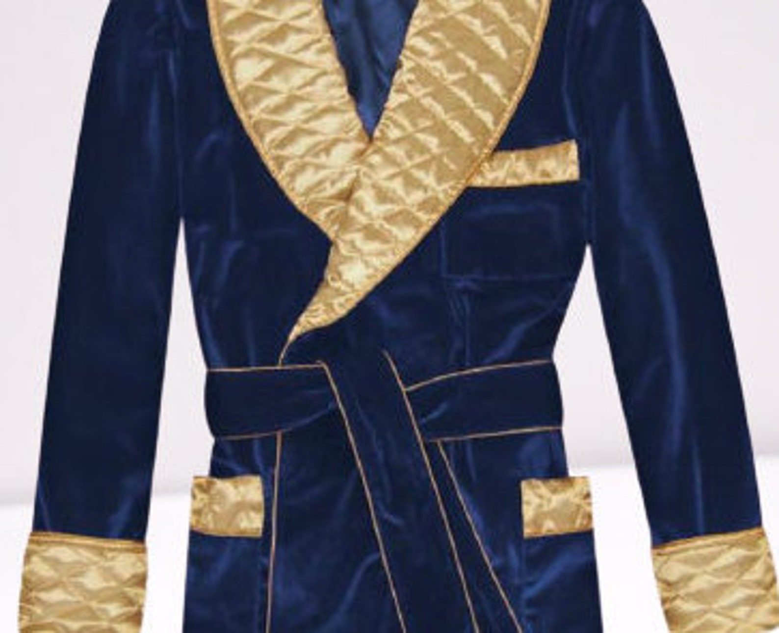 Mens Smoking Quilted Jackets Velvet Luxury Blazer For Men Etsy