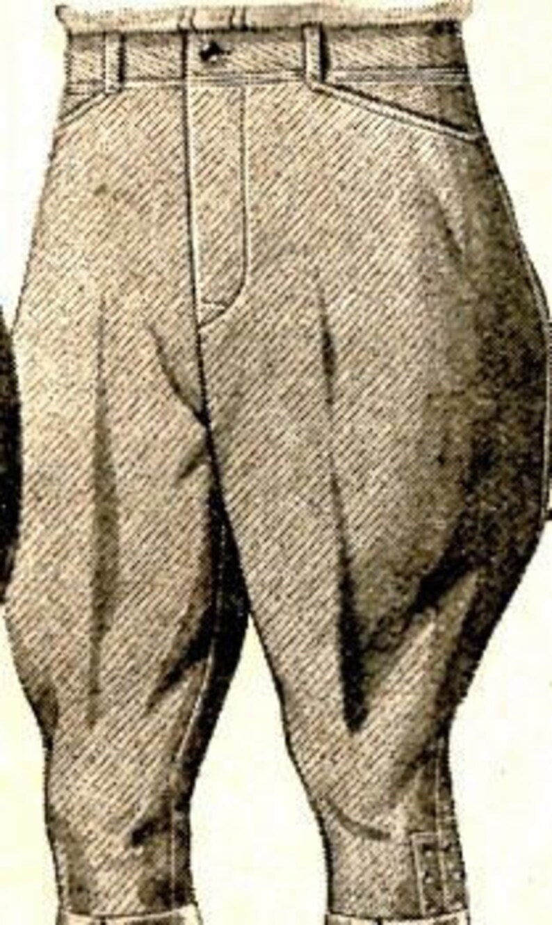 Men Breeches Pant Cotton Vintage Polo Trouser Victorian Etsy