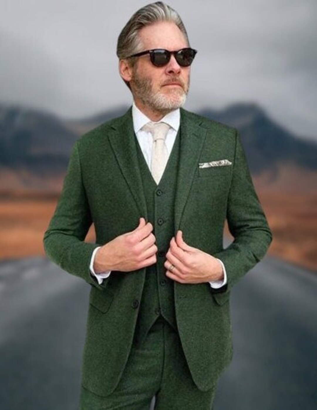 Men Suits Green Wedding Suits Formal Fashion Green Suits 2 Etsy