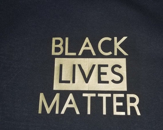Black Lives Matter Gold and Black T-Shirt