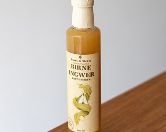 Fruchtsirup Birne Ingwer 250 ml - Berry & Sickle