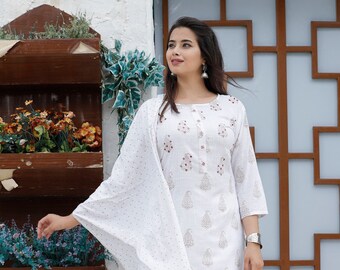 white dress shalwar kameez