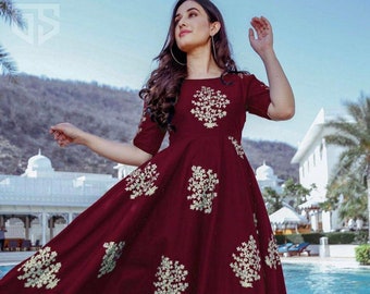 stitched ethnic gowns