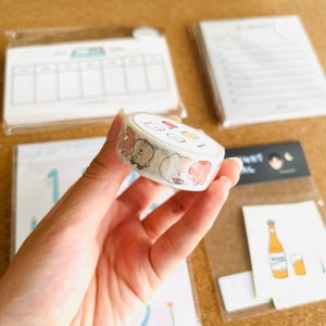 Super Cute Ueong family masking tape (limited quantities) / Made in Korea