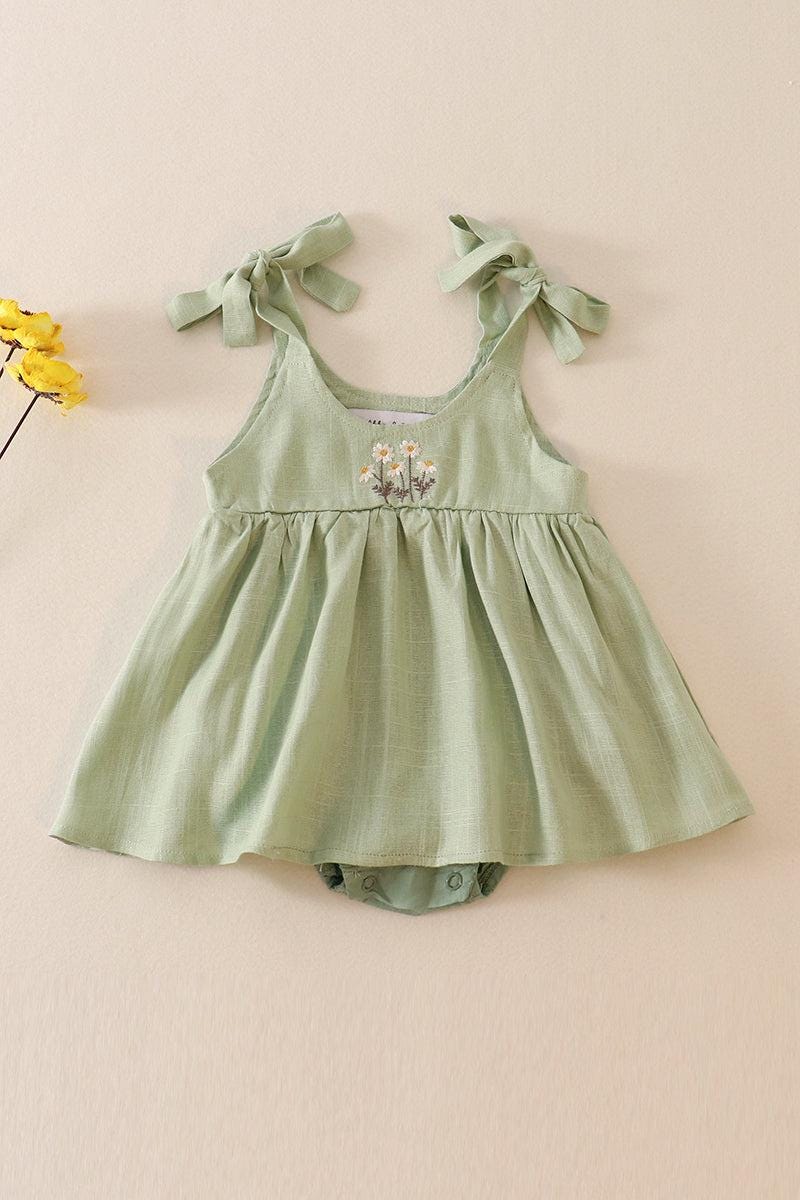 Toddler Smocked Sage Green Dress - Etsy