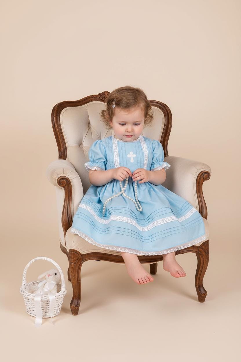 navy blue dress for baby girl Gelikeya Baby Girls' Special Occasion Dresses Cute Solid Color Embroidery Design Toddler Easter Dresses Sleeveless Party Evening Gown X04-Blue 12-18 main image 0