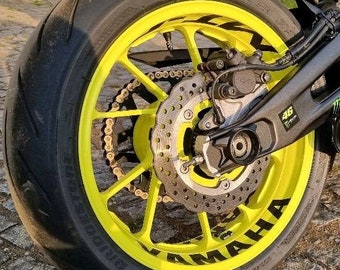 8x MT07 vinyl wrap mt-07 velgstickers Wheelskins velgen Master of torque