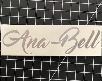 Gepersonaliseerde gewenste tekststicker | Ontwerp je eigen stickers | Autostickers | Macbook / Laptop Sticker |