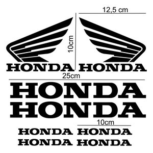 KIT d'autocollants HONDA 8 pièces autocollants image 1