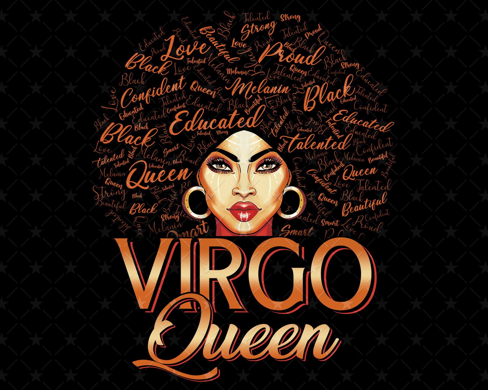 VIRGO Queen png Black Women Black Queen png Virgo Zodiac Etsy
