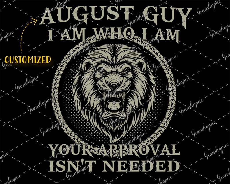 Download August guy birthday shirt/png/svg black king born in ...