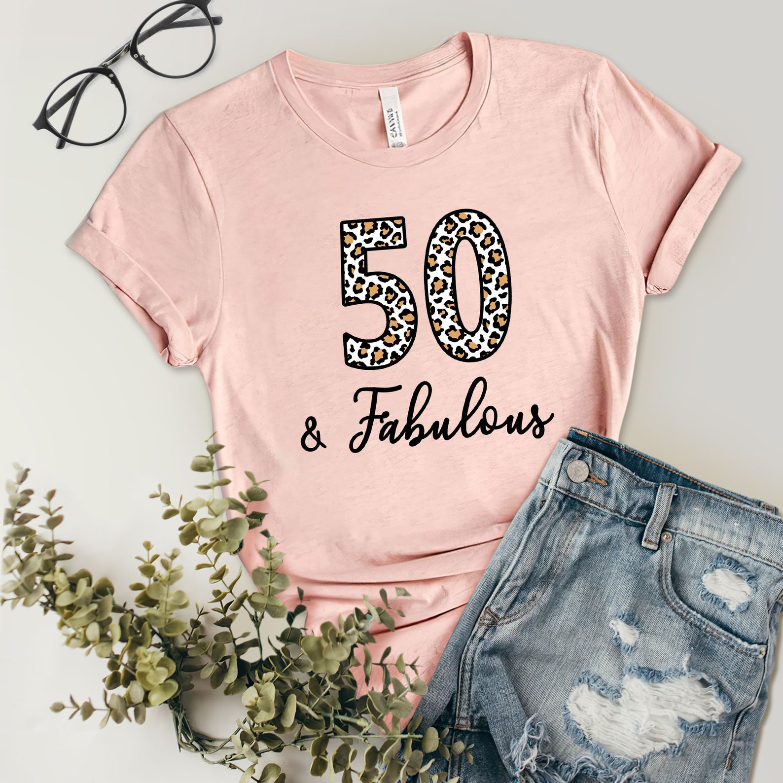 50 And Fabulous Shirt Turning 50 Tshirt 50th Birthday Gifts Etsy