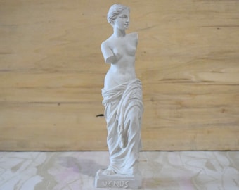 Scultura della Venere di Milo, statuetta di Afrodite, statuetta della dea greca d'epoca, riproduzione