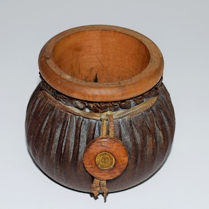 Dice shaker cup, Leather and wood dice cup, Dice games cup, Leather dice shaker cup