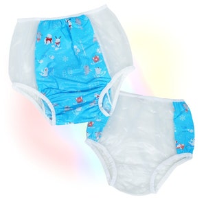 Adult PVC Plastic Pants - Arctic Design - ABDL Diaper Cover Pant