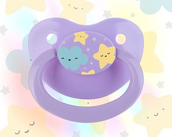 Adult Pacifier - Moon & Stars Design - ABDL Dummy