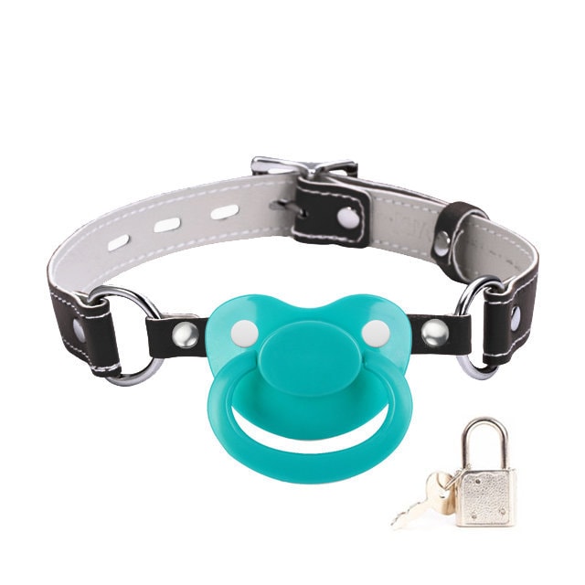 Adult Pacifier Gag Locking Black v2 ABDL Dummy Gag Etsy