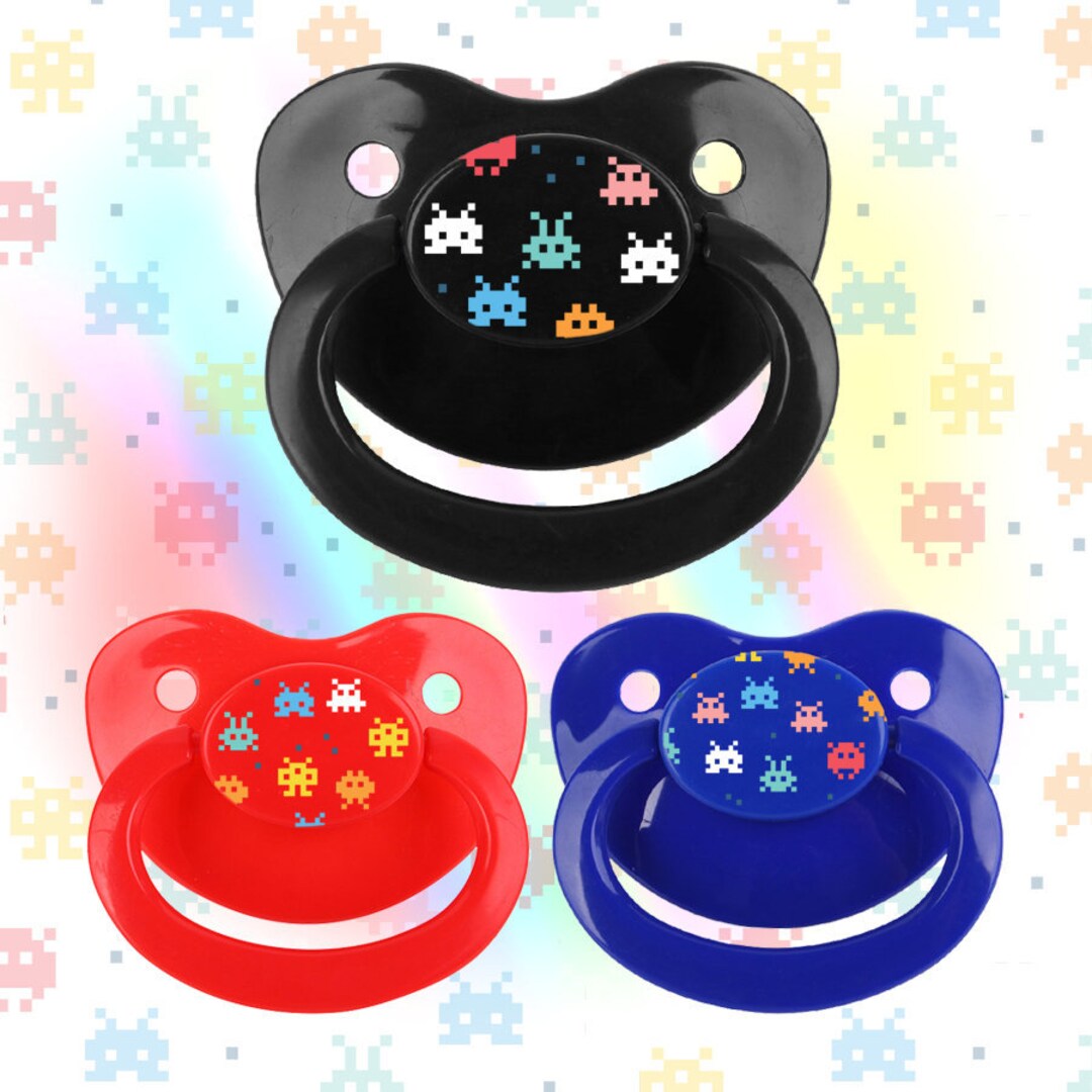 Adult Pacifier Invaders Design ABDL Dummy - Etsy