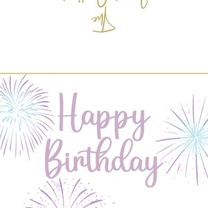 Printable birthday card, Digital card, Cute printable card, Basic card for birthday, Birthday gift, Birthday card, Simple birthday card