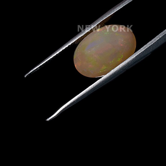 2.85 Cts Weight Of 11.1x9.1 Mm Size Most Beautiful Stone Of Vived Flashes #NY55S Ethiopian Mined Natural Ethiopian Opal Oval Cabochons