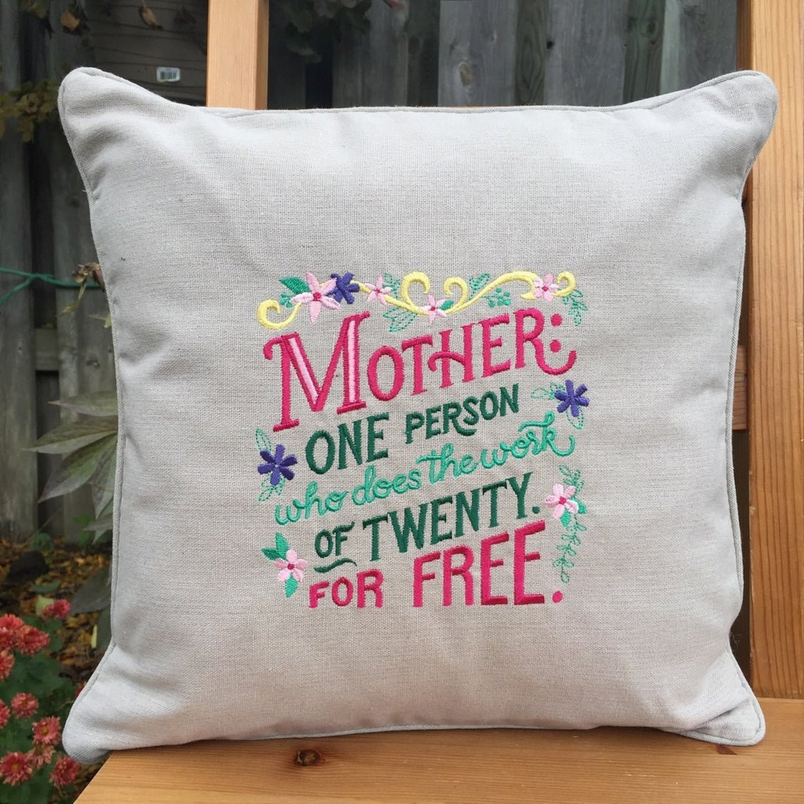 Custom embroidered name pillow cover personalized pillow Cover Etsy