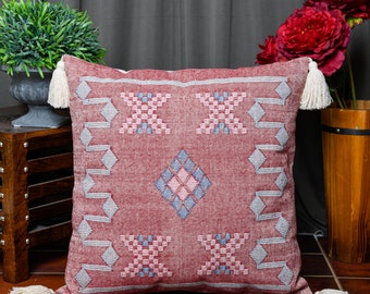 pillow covers 18x18 bohemian decor moroccan cushion kilim cushion cover MOROCCAN pompom pillow neutral cushions Cactus Silk pillow pillow covers 18x18 bohemian decor moroccan cushion kilim cushion cover MOROCCAN pompom pillow neutral cushions Cactus Silk pillow