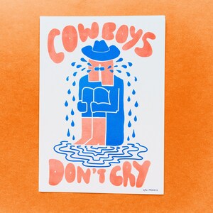 Cowboy Tears A4 Print image 1