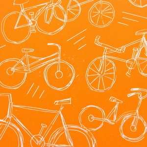 Sketchy Bicycles Print A3 image 3