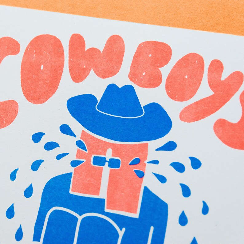 Cowboy Tears A4 Print image 2