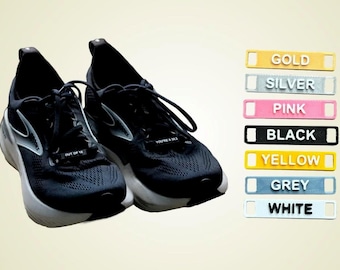 Personalised Lace Tag – Custom Text Shoe Charm | 3D Printed Gift for Runners