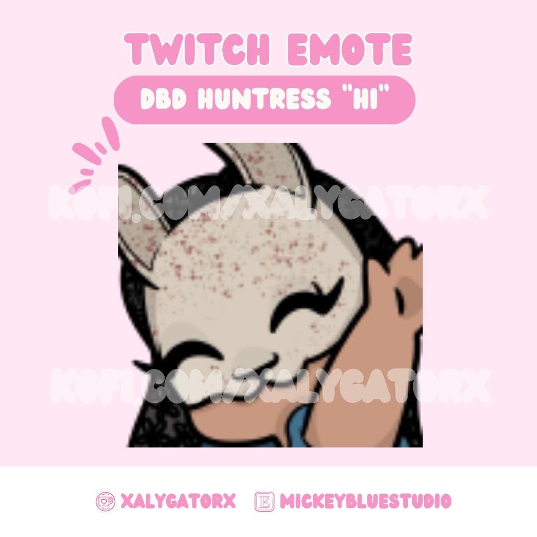 DBD Huntress "hi" Emote: Twitch Streamer Static Emote (digital Download ...