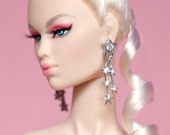 Starry Delight - Boucles d'oreilles pour poupées de 30 cm (30 cm) / Integrity Toys / Fashion Royalty / Nuface / Poppy Parker / Barbie / Silkstone