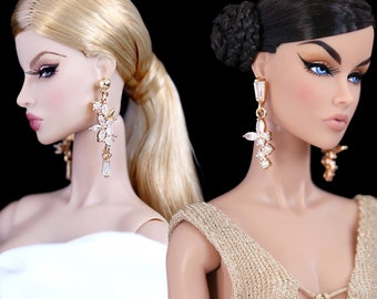 Flutter Bloom - Doll Earrings for 12” dolls / Integrity Toys / Fashion Royalty / Nuface / Poppy Parker / Barbie